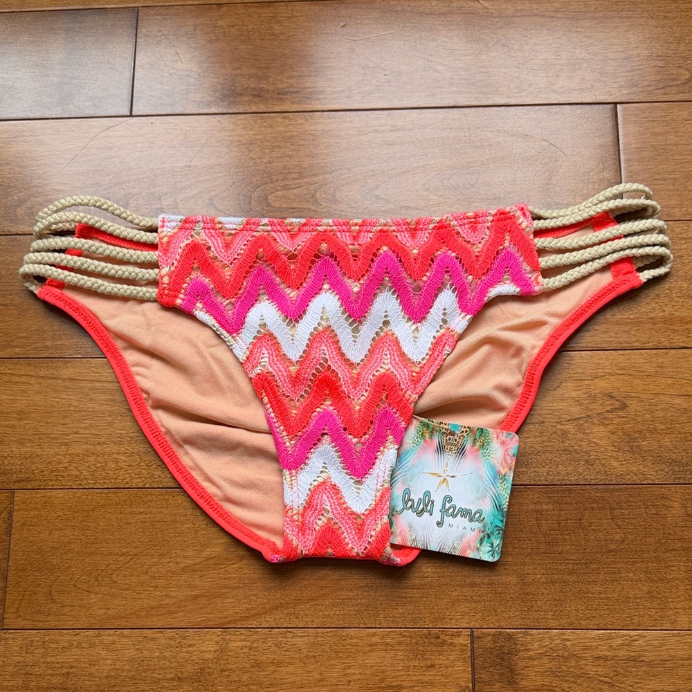 Luli Fama Tropical Print Bikini Bottom